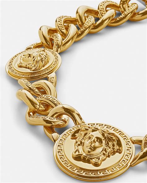 versace medusa gold chain replica|versace gold necklace.